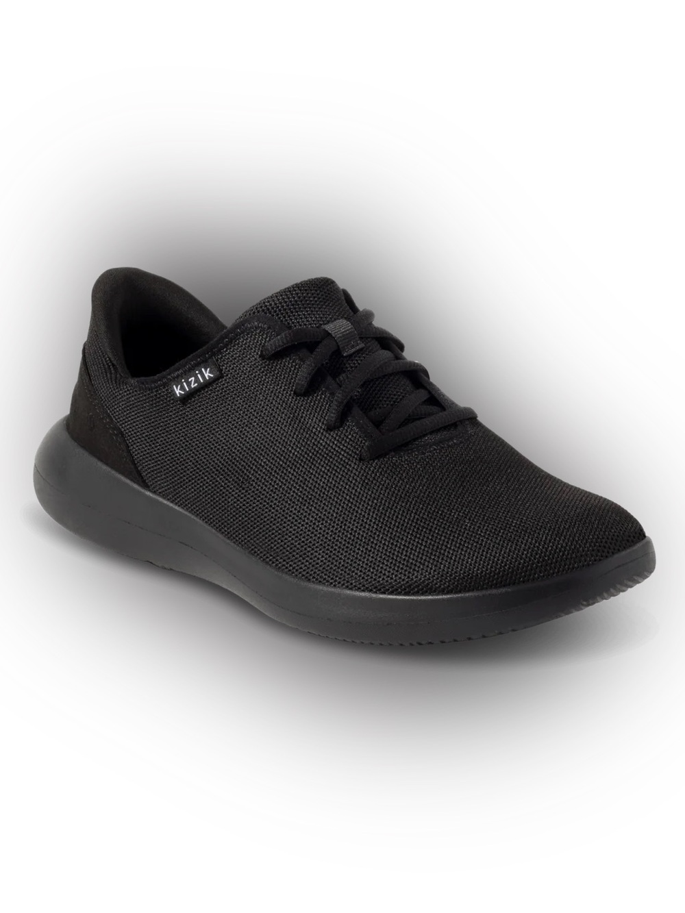 Kizik Women’s Madrid Eco Knit Sneakers Slip On Hands Free Shoes 8.5 W Wide Black